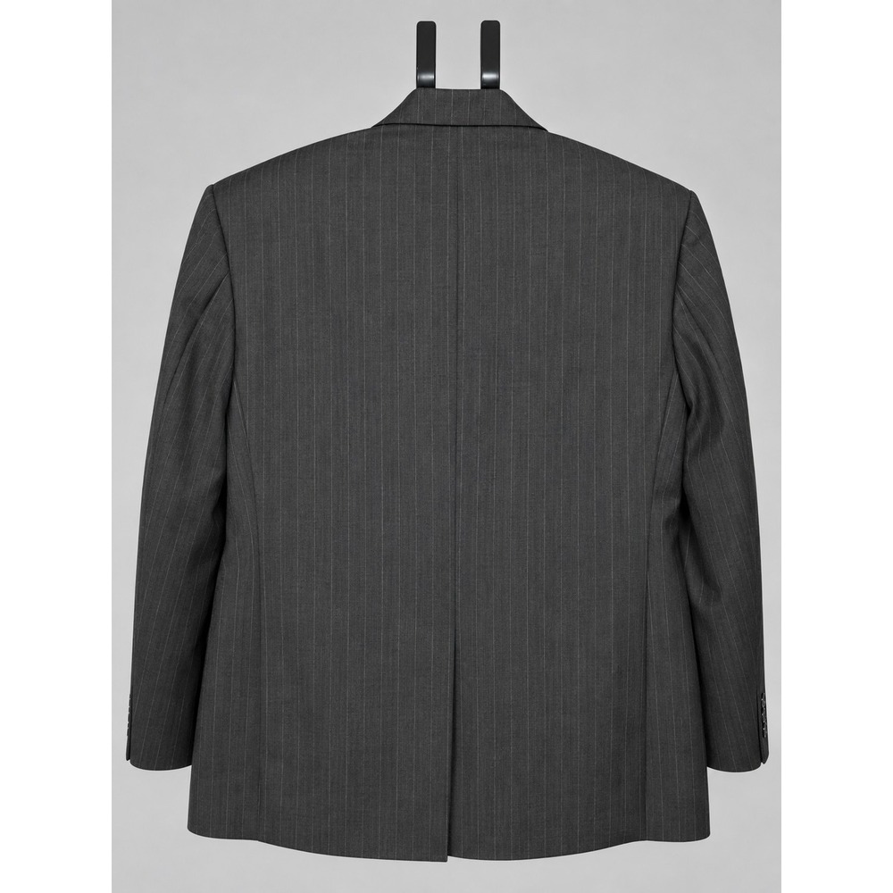 Chaps Ralph Lauren Mens 46S Gray Pinstripe Wool Blazer Sport Coat Made in Canada - Picture 3 of 8